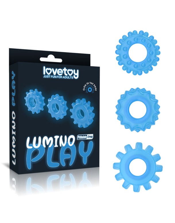 Lumino Play Penis Rings 3 Pack