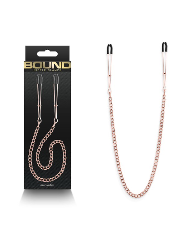 Bound Nipple Clamps - DC3 - Rose Gold