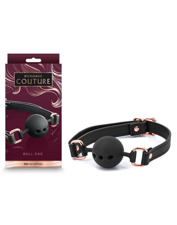 Bondage Couture Ball Gag - Black