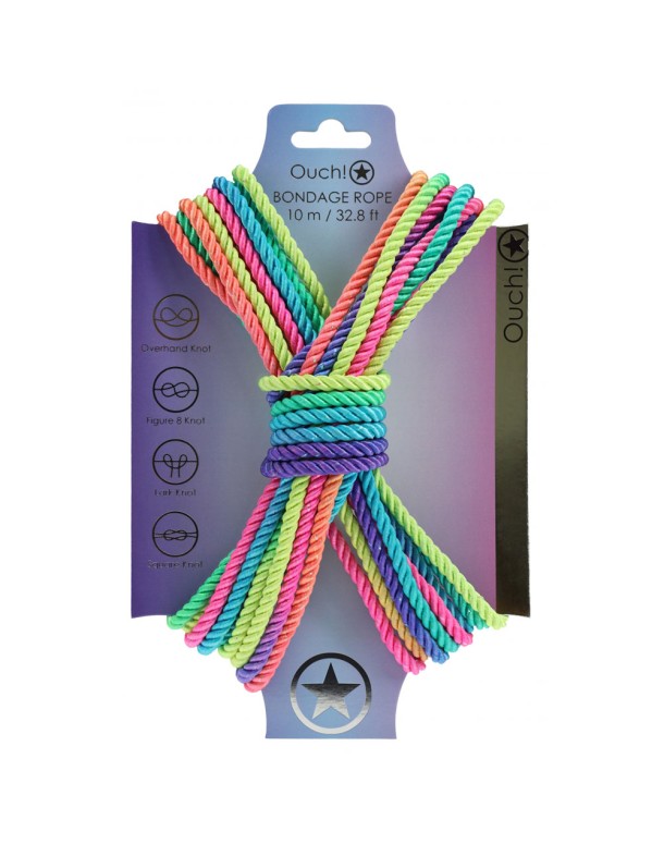 OUCH! Bondage Rope - 10 M - Multicolour 2