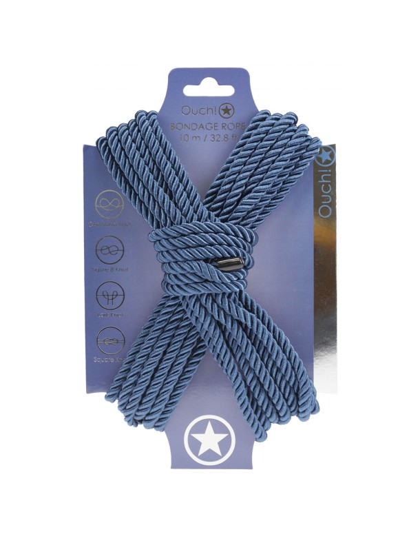 OUCH! Bondage Rope - 10 M - Navy Blue