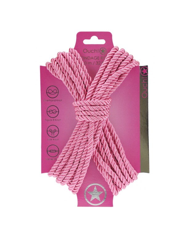 OUCH! Bondage Rope - 10 M - Pink OUCH! Bondage Rope - 10 M - Pink