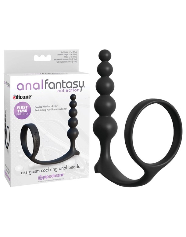 Anal Fantasy Collection Ass-Gasm Cockring Anal Beads