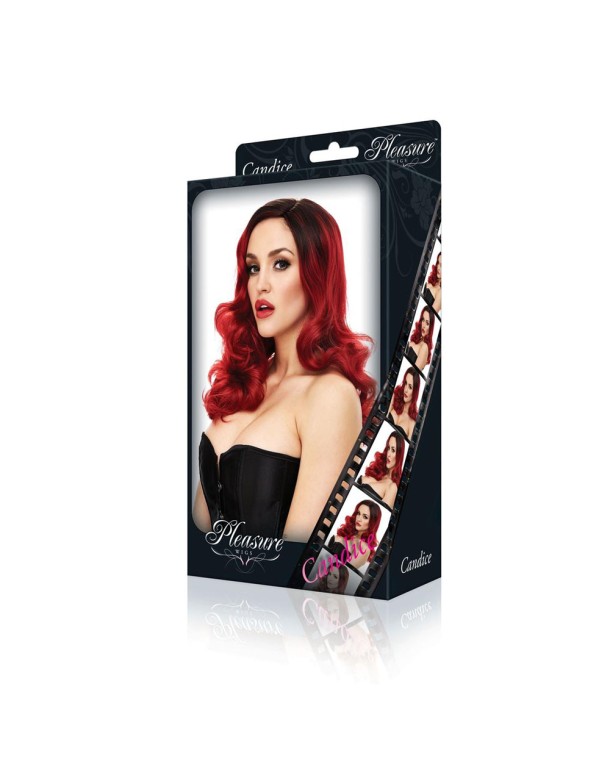 PLEASURE WIGS Candice - Red/Black