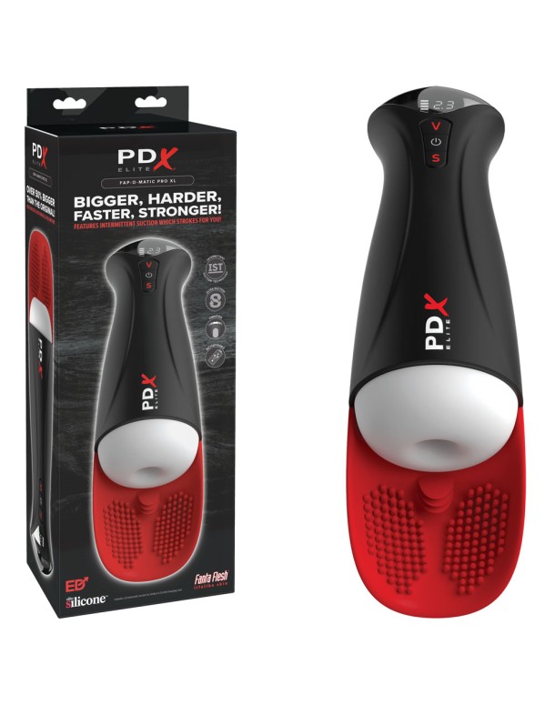PDX Elite Fap-O-Matic Pro XL - White/Red