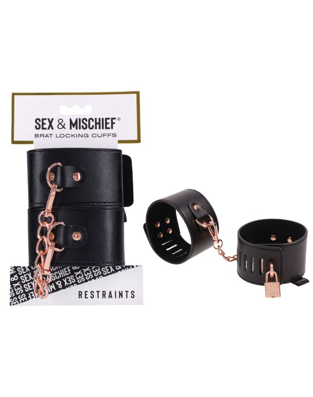 Sex & Mischief Brat Locking Cuffs