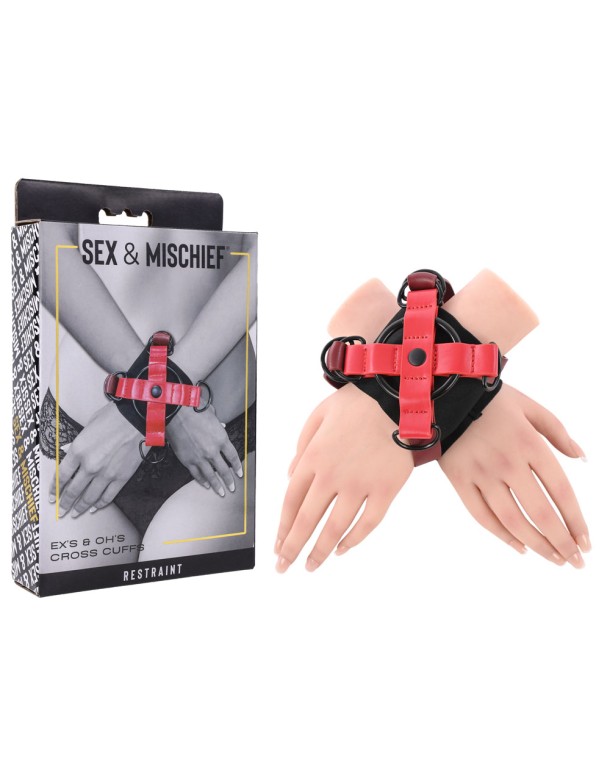 S&M Exs & Ohs Cross Cuffs S&M Exs & Ohs Cross Cuffs