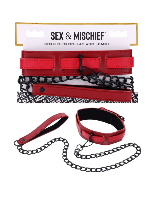 S&M Exs & Ohs Collar and Leash