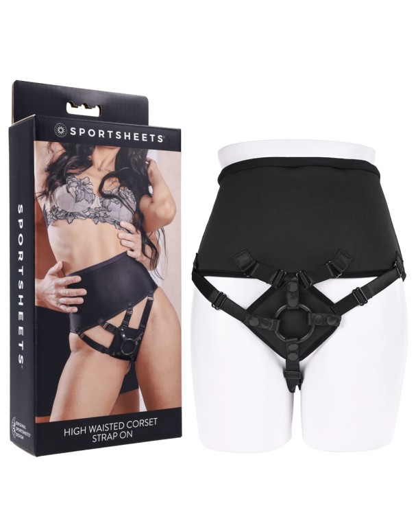 SPORTSHEETS High Waisted Corset Strap On