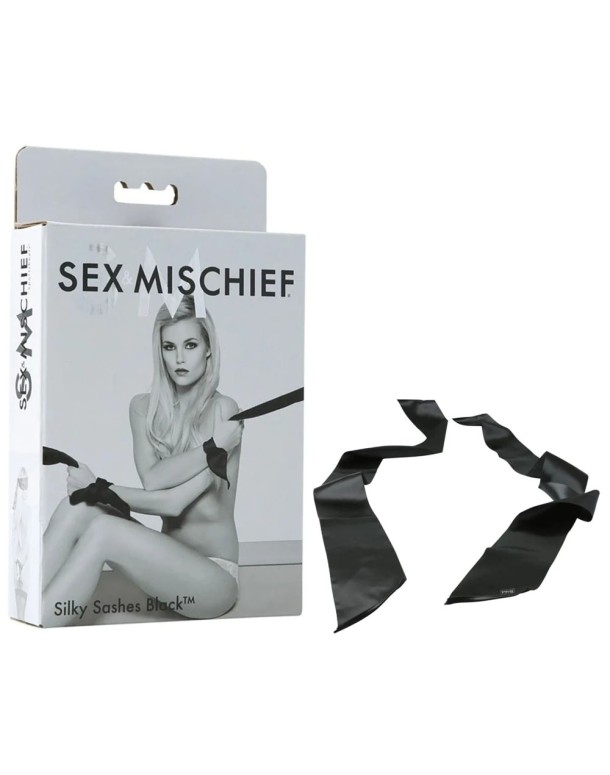 Sex & Mischief Silky Sashes Black