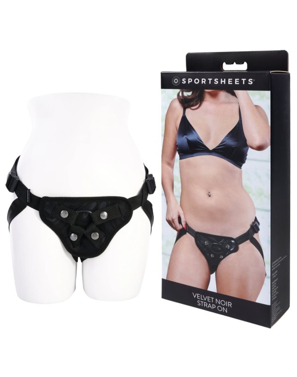 SPORTSHEETS Velvet Noir Strap On
