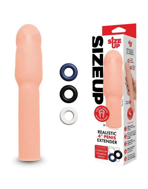 Size Up Realistic 4 Inch Penis Extender