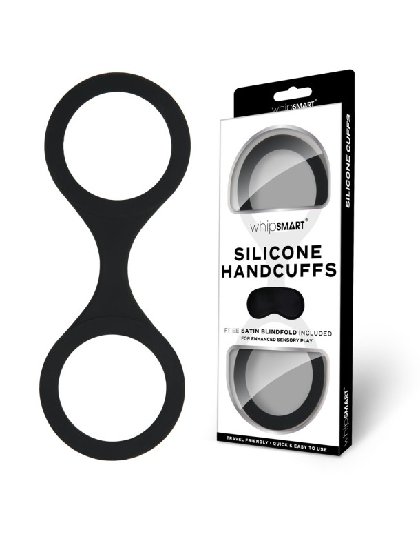 WhipSmart Silicone Handcuffs - Black WhipSmart Silicone Handcuffs - Black