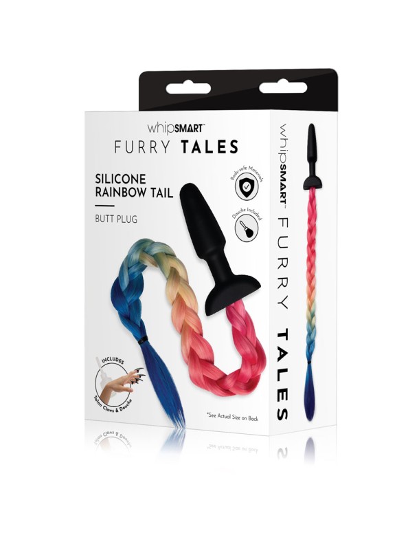 WhipSmart Furry Tales Silicone Rainbow Tail