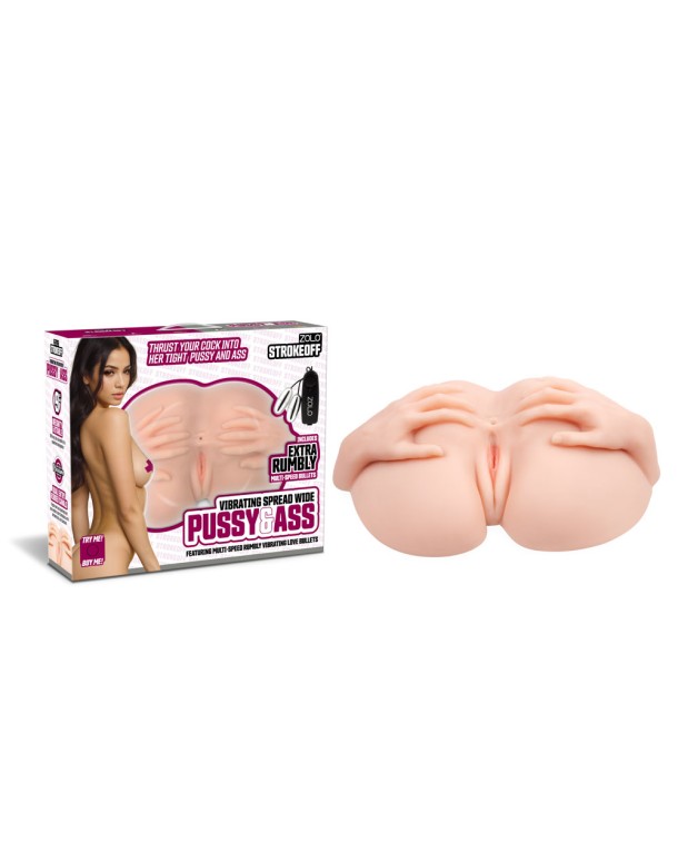 Zolo Stroke Off Vibrating Spread Wide Pussy & Ass